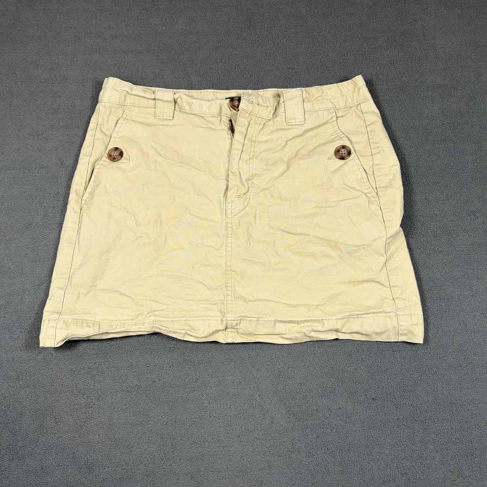 Wild Fable Mini Skirt Womens 6 Tan Cotton Spandex Casual Utility